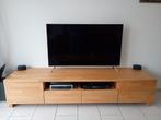 Strak eiken televisie meubel, Ophalen, 25 tot 50 cm, 200 cm of meer, Minder dan 100 cm