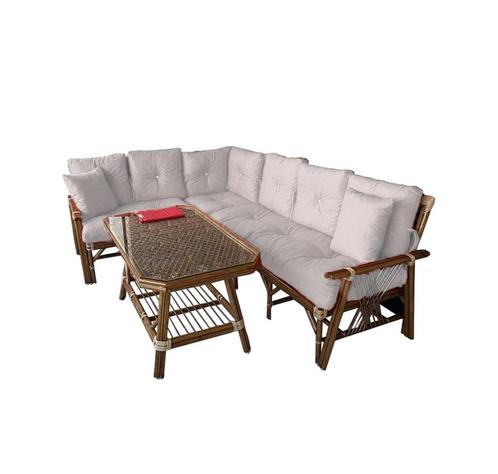 Milena Conversation Set, Tuin en Terras, Tuinbanken, Nieuw, Hout, Ophalen