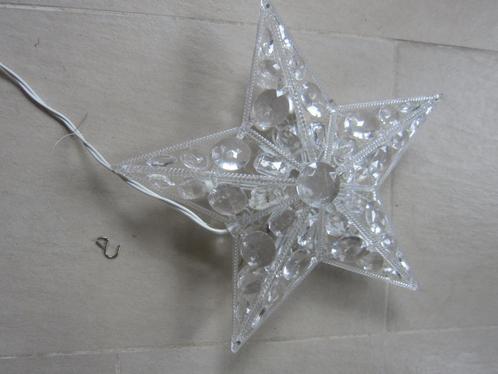 kerst ster ACRYL kristallen transparant raamdecoratie, Diversen, Kerst, Zo goed als nieuw, Ophalen of Verzenden