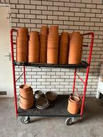 Grote partij terracotta potten, Ophalen, Rond, Zo goed als nieuw, Minder dan 40 cm