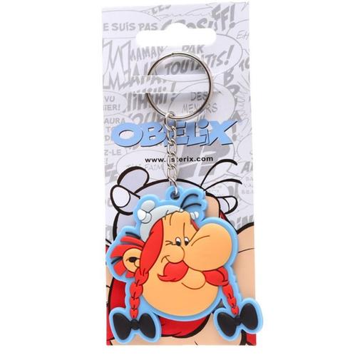 asterix " OBELIX " kunststof sleutelhanger 6 x 6 cm NIEUW, Verzamelen, Stripfiguren, Nieuw, Beeldje of Figuurtje, Asterix en Obelix