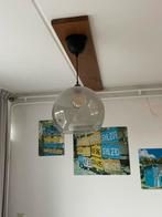 Moderne hanglamp met glazen kap, Huis en Inrichting, Lampen | Hanglampen, Ophalen, Zo goed als nieuw, Minder dan 50 cm