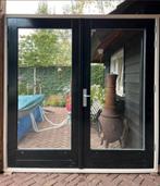Openslaande deuren met dubbel glas, Doe-het-zelf en Verbouw, Deuren en Horren, Ophalen, Gebruikt, 120 cm of meer, Buitendeur