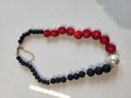 Te koop koraal ketting, Sieraden, Tassen en Uiterlijk, Kettingen, Ophalen of Verzenden, Zo goed als nieuw, Rood, Steen of Mineraal