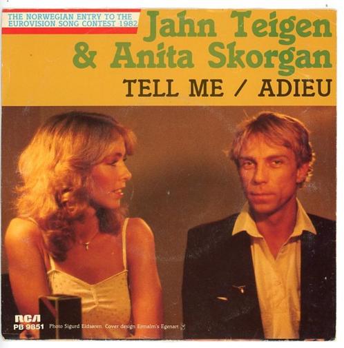 Single-Jahn Teigen & Anita Skorgan- Eurovisie Songfestival, Cd's en Dvd's, Vinyl Singles, Gebruikt, Pop, Ophalen of Verzenden