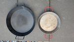 2 paella pannen, Ophalen of Verzenden, Gebruikt, Rvs, Pannenset