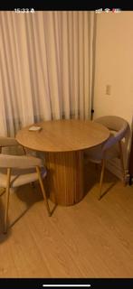 Eettafel Havana 90x90, Huis en Inrichting, Tafels | Eettafels, Ophalen, Rond, 50 tot 100 cm, Zo goed als nieuw