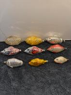 Oude glazen kerstballen. Visjes te koop per stuk, Diversen, Ophalen of Verzenden