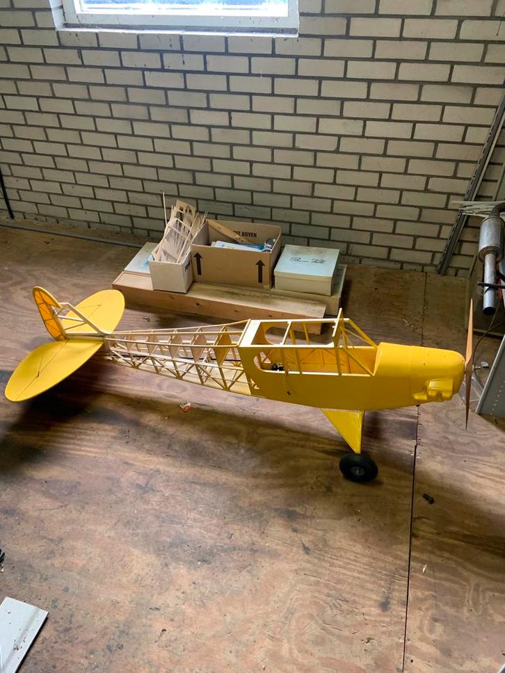 Piper J-3 Cub. 105” Wingspan. Benzine motor : Titan ZG23SL, Hobby en Vrije tijd, Modelbouw | Radiografisch | Vliegtuigen, Gebruikt