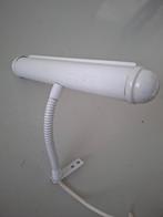 vintage witte wandlamp schilderijenlampje pianolampje lamp, Ophalen of Verzenden, Gebruikt, Metaal, Vintage