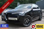 Alfa Romeo Stelvio 2.0 T AWD Super Q4 TREKHAAK, CAMERA.LED, Zwart, 4 cilinders, Lichtsensor, Zwart