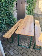 Biertafel sets TE HUUR Biertafelsets voor tent terras tuin, Ophalen, Hout, Minder dan 3 meter
