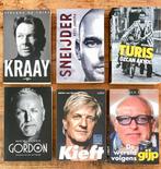 6  Biografieën van Kraay/Sneijder/Akyol/Gordon/Kieft/Gijp, Ophalen of Verzenden, Zo goed als nieuw