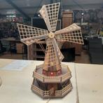 Houten windmolen met verlichting en muziek., Tuin en Terras, Ophalen of Verzenden, Gebruikt