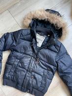 Moscow Winterjas 146/152 - Donkerblauw - Eendendons, Ophalen of Verzenden, Zo goed als nieuw, Moscow, Jongen of Meisje