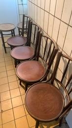 4x Thonet stoel en 2x thonet barkruk, Ophalen, Gebruikt, Bruin, Thonet