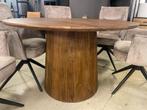 LEEGVERKOOP RONDE EETTAFEL JAPANDI BIJ CHEFMEUBEL ! 479 EURO, Ophalen, Bruin, Nieuw, Modern