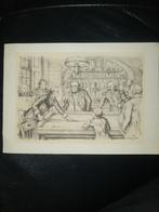 Anton Pieck Kaart - Biljartspel, Ophalen of Verzenden
