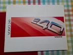Volvo 240 serie 1988 - Nederlandse folder, Volvo, Verzenden, Volvo, Zo goed als nieuw