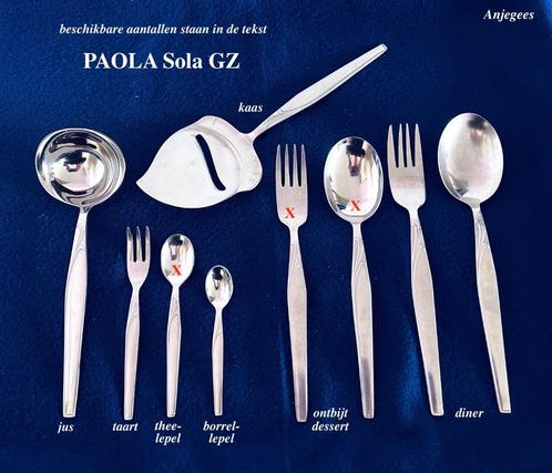 Sola GZ Paola Vanaf € 0,50 per stuk Bestekaanvulling, Antiek en Kunst, Antiek | Bestek, Ophalen