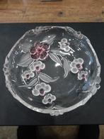 Glazen schaaltje met motief., Ophalen of Verzenden, Zo goed als nieuw, Rond, Glas