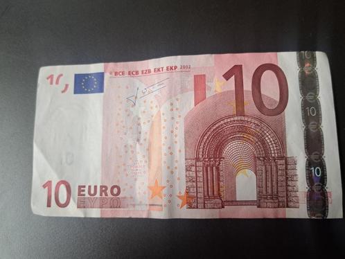 2002 Duitsland 10 euro oude serie Trichet printcode P014, Postzegels en Munten, Bankbiljetten | Europa | Eurobiljetten, Los biljet