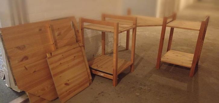 Ivar stelling kast hoekdeel, Huis en Inrichting, Woonaccessoires | Kamerschermen, Zo goed als nieuw, Ophalen