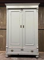 Sleetse antieke linnenkast, Ophalen, Gebruikt, 200 cm of meer, Grenenhout