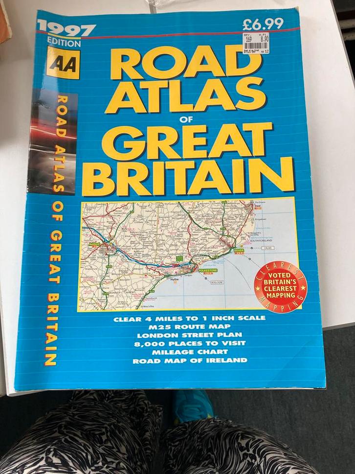 AA Road Atlas Groot-Brittannië 1997, Boeken, Atlassen en Landkaarten, Gelezen, Overige atlassen, Verenigd Koninkrijk, 1800 tot 2000