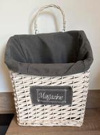 Rieten lecruurmand, Ophalen, Zo goed als nieuw, Rechthoekig, Riet