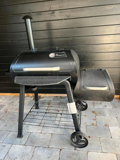 Landman vindon 200 smoker barbeque, Tuin en Terras, Houtskoolbarbecues, Zo goed als nieuw, Ophalen
