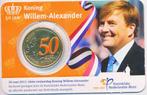 Nederland 50 cent 2017 dubbelzijdig in kleur Willem Alexande