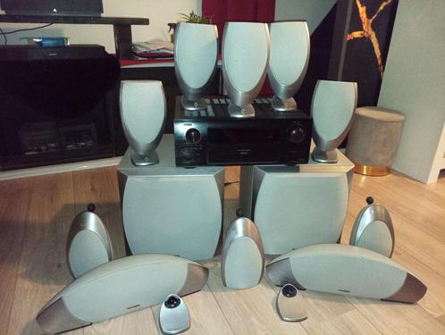 Infinity surround plus Denon Avr 3310 (complete set + extra), Audio, Tv en Foto, Luidsprekers, Zo goed als nieuw, 120 watt of meer