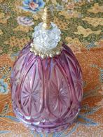 Grote oude dome tafelbel uit Engeland van kristal en koper., Ophalen of Verzenden