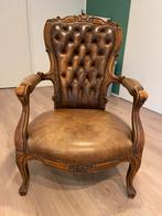 Vintage stoel bruin leer, Ophalen