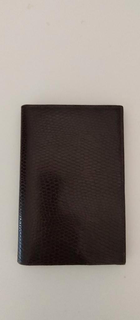 K323: Bruin PU lederen portemonnee met reptielprint, Sieraden, Tassen en Uiterlijk, Portemonnees, Zo goed als nieuw, Overige merken