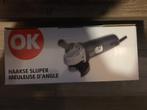 Nieuw! Haakse slijper van OK, Doe-het-zelf en Verbouw, Gereedschap | Slijpmachines, Ophalen of Verzenden, Nieuw, 1000 watt of meer