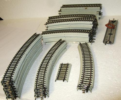 Marklin/Primex Metaal M-rails 57 stuks GEBRUIKTE, Hobby en Vrije tijd, Modeltreinen | H0, Gebruikt, Rails, Wisselstroom, Märklin