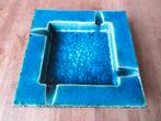Groeneveldt asbak aardewerk keramiek blauw glas, Ophalen of Verzenden
