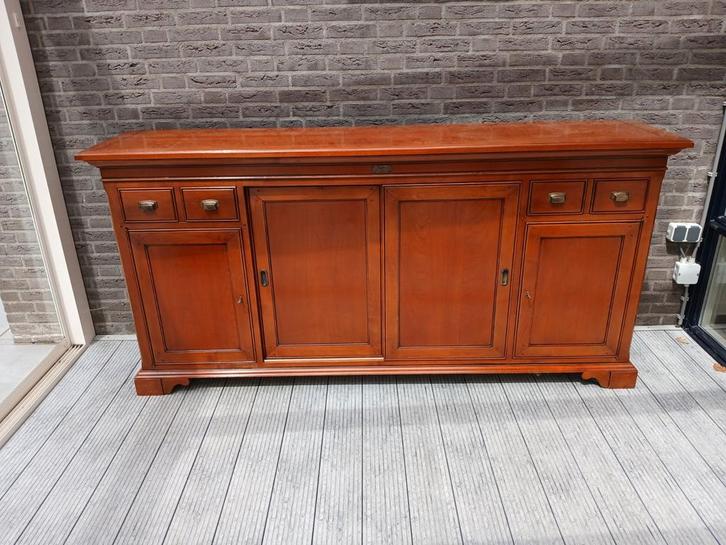 Eettafel, dressoirkast en 2x salontafel, Engels antiek, Huis en Inrichting, Kasten | Dressoirs, Zo goed als nieuw, 25 tot 50 cm