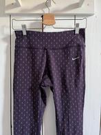 Nike hardloopbroek paars met allover print maat M, Kleding | Dames, Sportkleding, Ophalen of Verzenden, Zo goed als nieuw, Paars