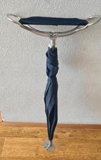 Paraplu met Zitje - Handig voor Onderweg!, Ophalen of Verzenden, Gebruikt, Blauw