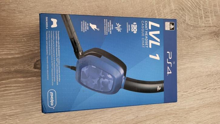 Playstation 4 LVL1 Headset, Computers en Software, Headsets, Nieuw, On-ear, Bedraad, Gaming headset, Ophalen of Verzenden