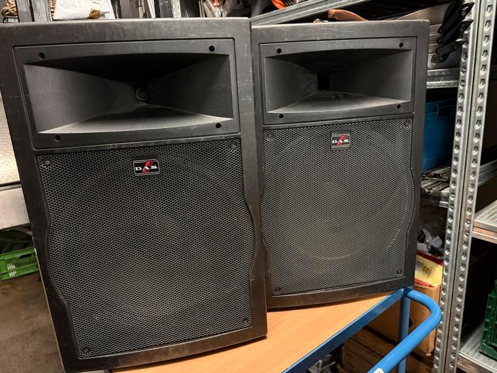 2x DAS DS-15 Monitor Boxen, Audio, Tv en Foto, Luidsprekers, Gebruikt, Front, Rear of Stereo speakers, 120 watt of meer, Overige merken