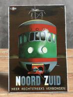 NS Vintage Reclame Noord Zuid Trein Metalen Wandbord, Verzamelen, Spoorwegen en Tramwegen, Verzenden, Nieuw, Trein, Overige typen