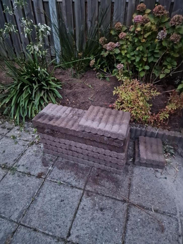 Gratis ophalen rolborders / betonranden, Tuin en Terras, Terrasdelen en Vlonders, Gebruikt, Overige materialen, Ophalen