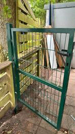 Tuinpoort + tuingaas in EEXT 95 breed 120 lang, Ophalen, Zo goed als nieuw, Hout, 150 tot 200 cm