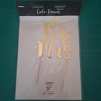 Taarttopper Mr & Mrs, Ophalen, Nieuw, Feestartikel, Geboorte of Huwelijk