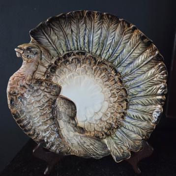 Sublieme aardewerk schaal, kalkoen, van R. Blanche beschikbaar voor biedingen