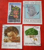 San Marino - 4x Gestempeld, Verzenden, Overige landen, Gestempeld